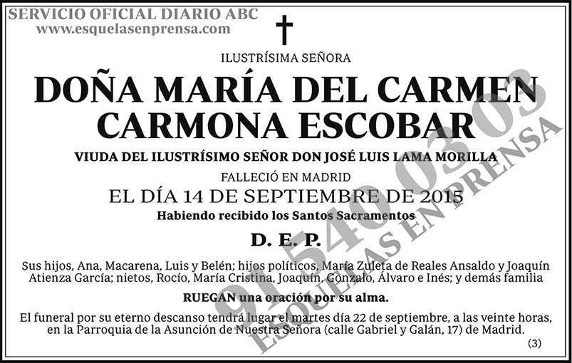 María del Carmen Carmona Escobar